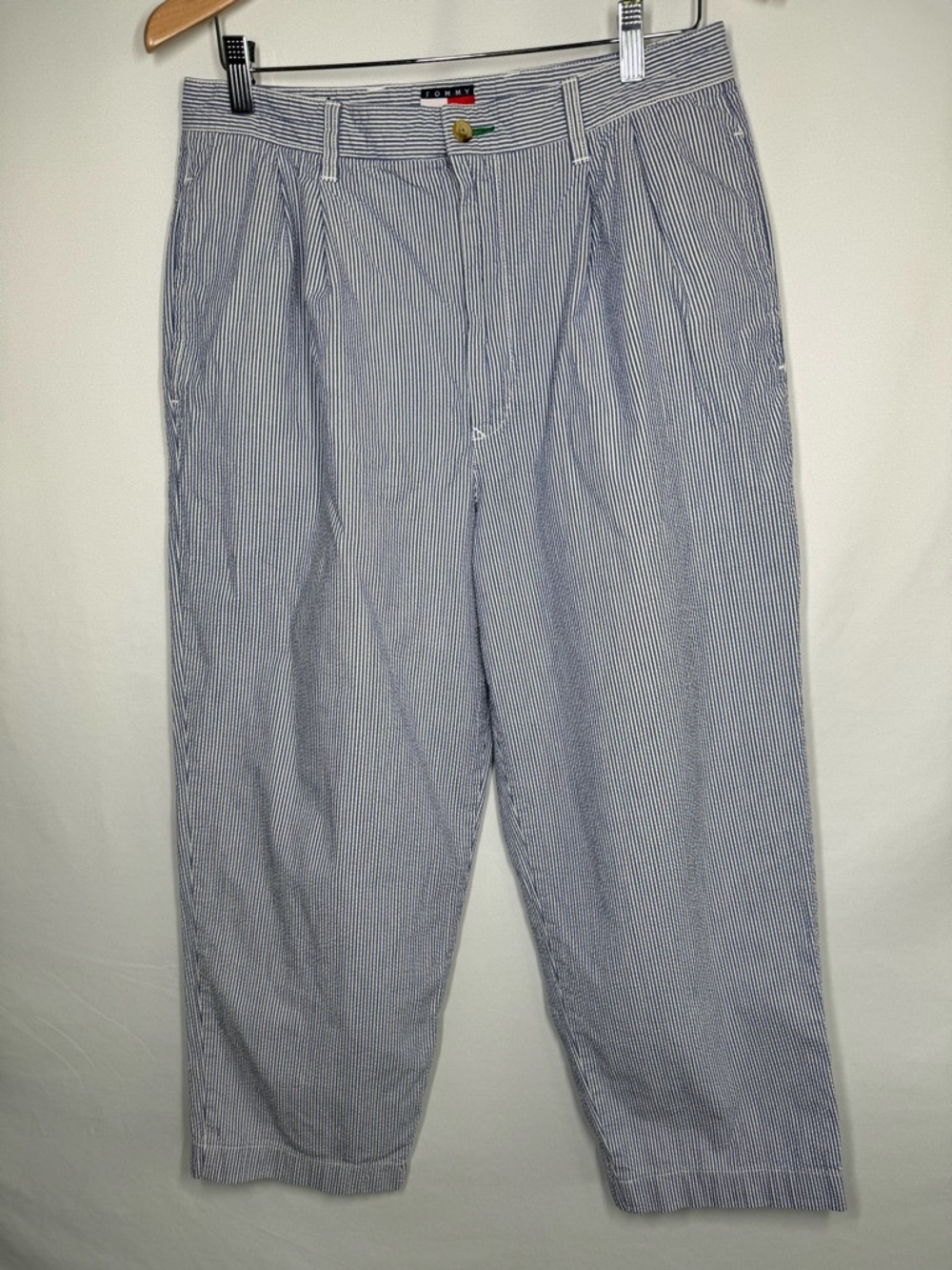 Tommy Hilfiger Men’s Seersucker Pleated Trousers - 33x30